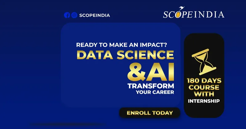 Data Science and AI course at SCOPE INDIA
