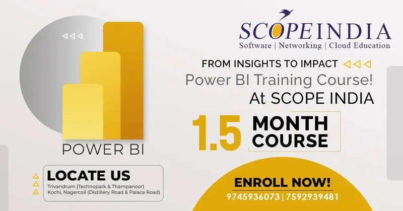 Microsoft Power BI course at SCOPE INDIA