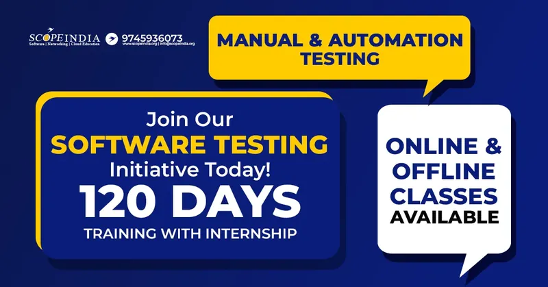 Software Testing course at SCOPE INDIA