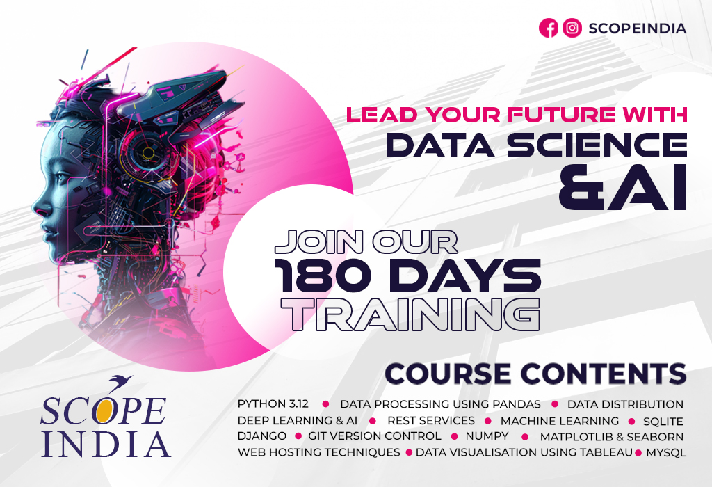 SCOPE INDIA DATASCIENCE & AI COURSE BANNER