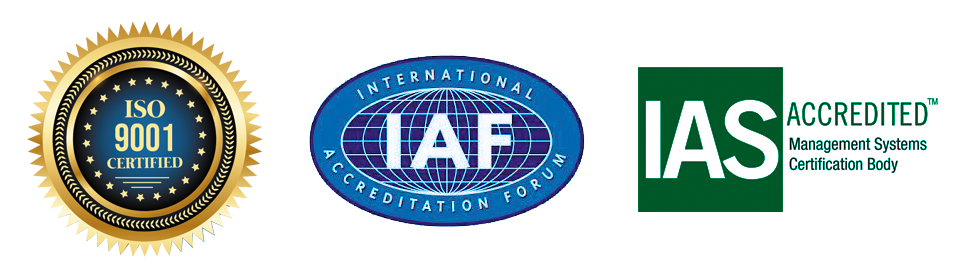 An ISO 9001:2015, IAS & IFS Certified Company